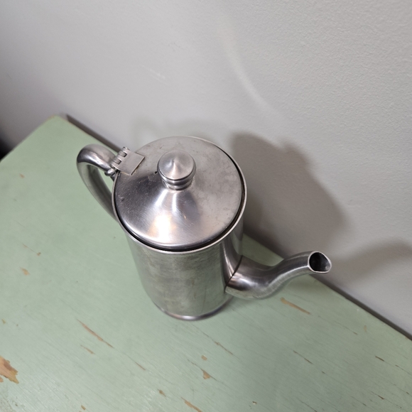 Stainless Steel Tea Coffee Pot 32 oz - Picture 2 of 7